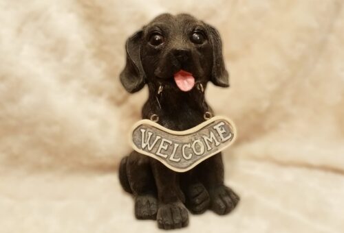 Welcome Dog Figurine